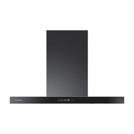 Samsung 36-in. Bespoke Smart Wall Mount Range Hood with LCD Display in Clean Deep Charcoal NK36CB700W33AA